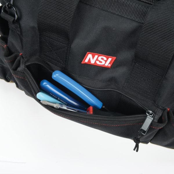 23 Pocket, Wide Top Zippered Tool Bag, 17"L x10"W