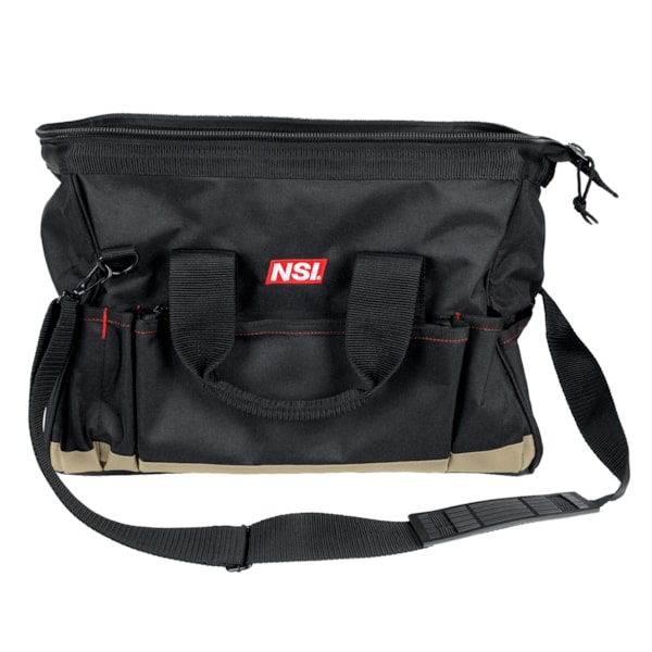23 Pocket, Wide Top Zippered Tool Bag, 17"L x10"W