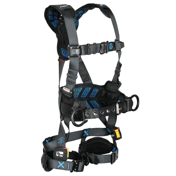 FT-One™ 3D Construction Belted Full Body Harness, Quick Connect Adjustments