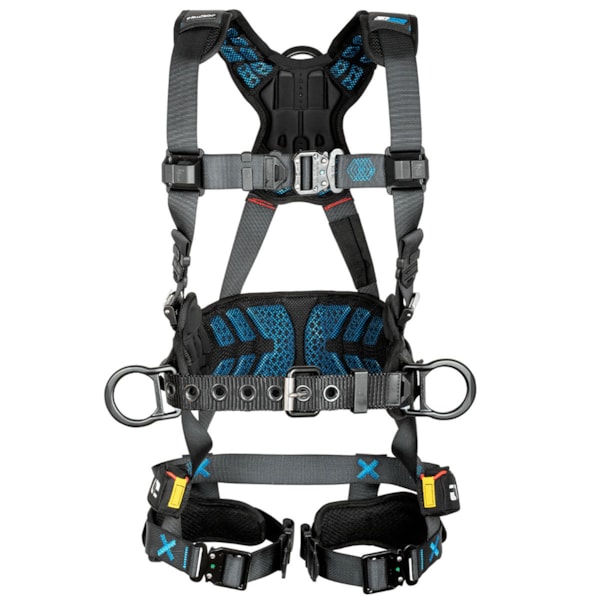 FT-One™ 3D Construction Belted Full Body Harness, Quick Connect Adjustments