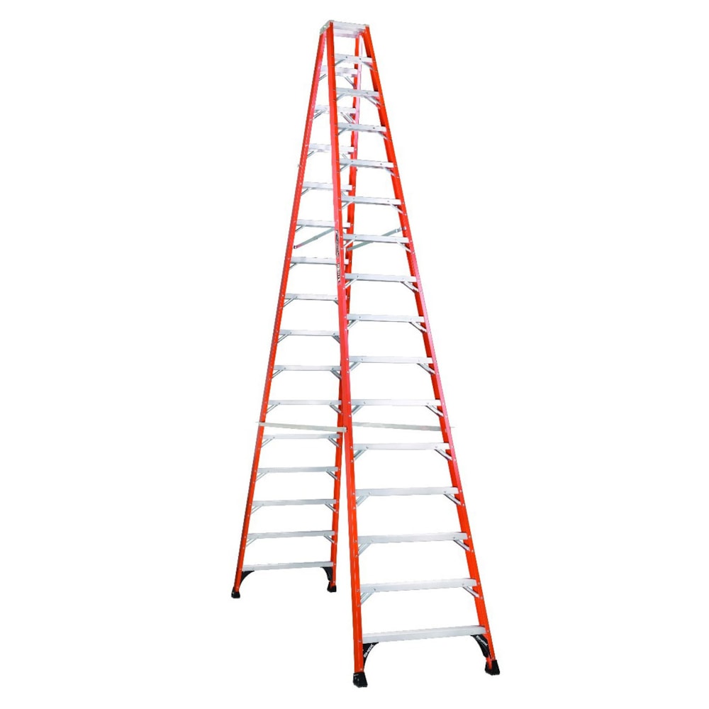 Fiberglass Twin Front Step Ladder 16'