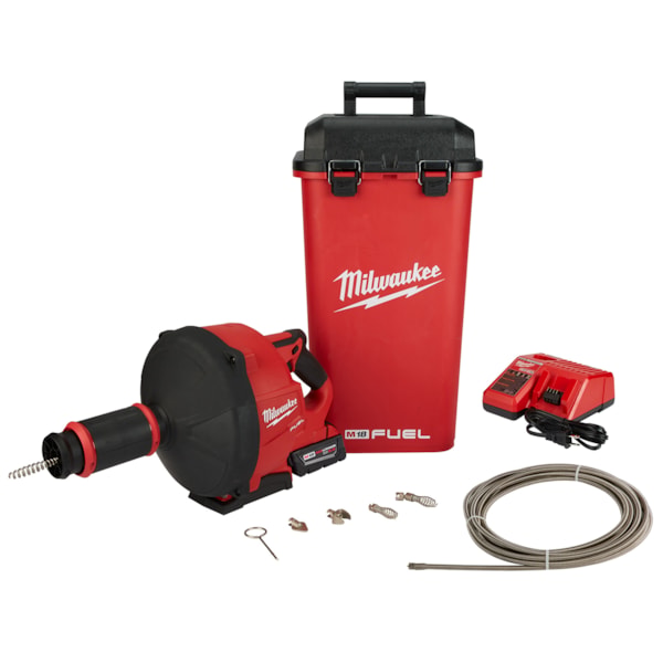 Drain Snake w/ CABLE DRIVE™ with 1/4” and 3/8” Cables