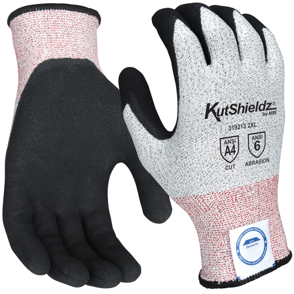 Nitrile Palm Coated 15-Gauge Dyneema® Diamond Level A4 Cut Resistant Gloves