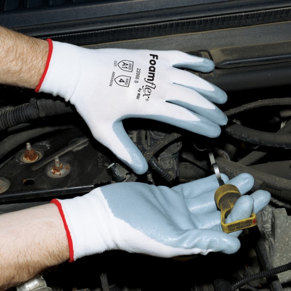 Nitrile Palm Coated Nylon Work Gloves