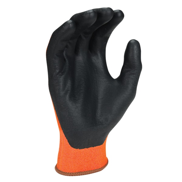 Polyurethane Palm Coated Hi-Vis Nylon Cold Resistant Work Gloves