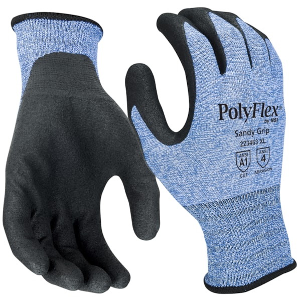 Sandy Polyurethane Palm Coated Nylon Work Gloves
