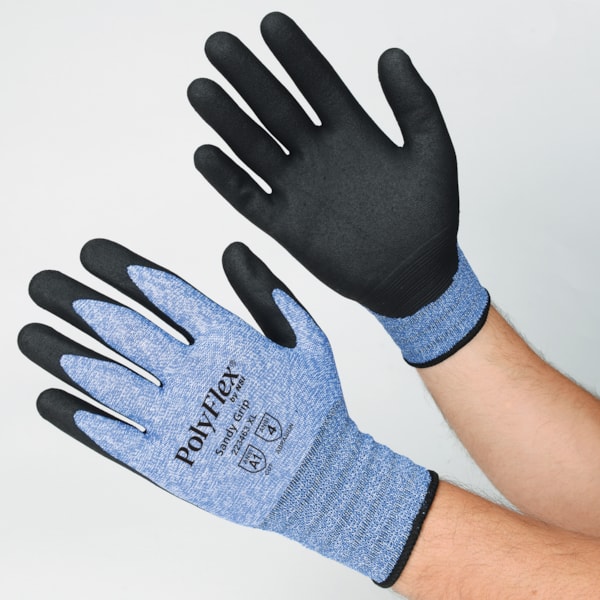 Sandy Polyurethane Palm Coated Nylon Work Gloves