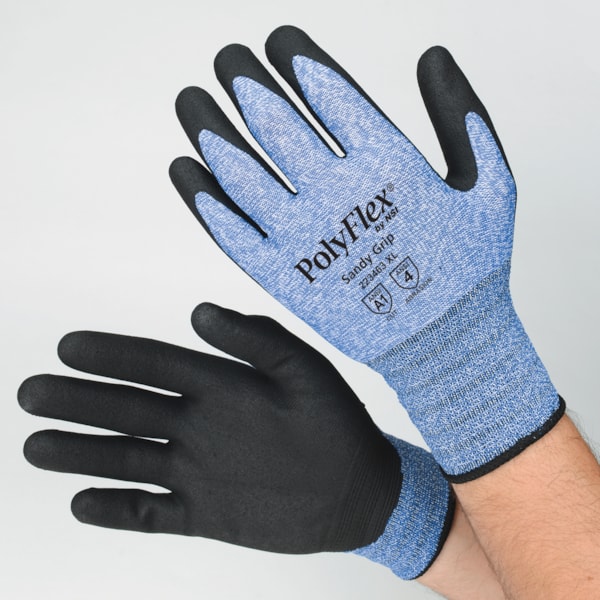 Sandy Polyurethane Palm Coated Nylon Work Gloves