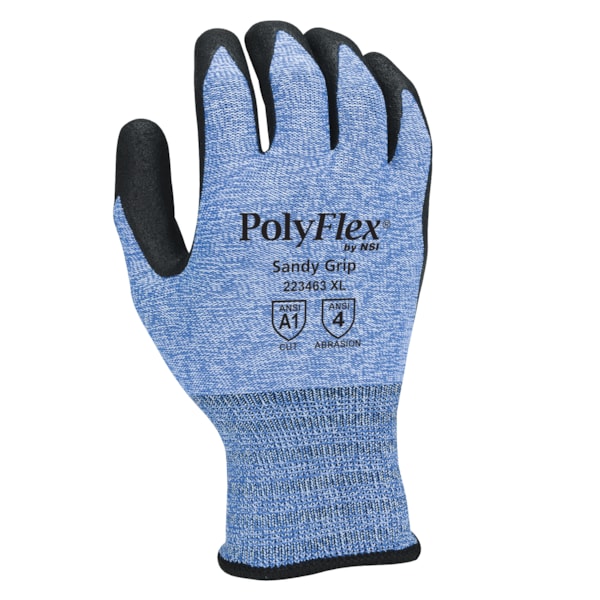 Sandy Polyurethane Palm Coated Nylon Work Gloves