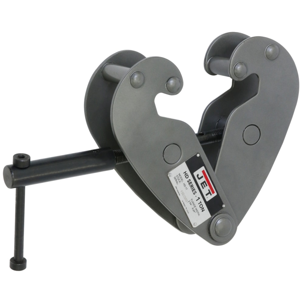 HD Heavy Duty Wide Beam Clamp, 1 ton Load, 3 - 8-2/3 in W Jaw, 3.74 in W, Steel
