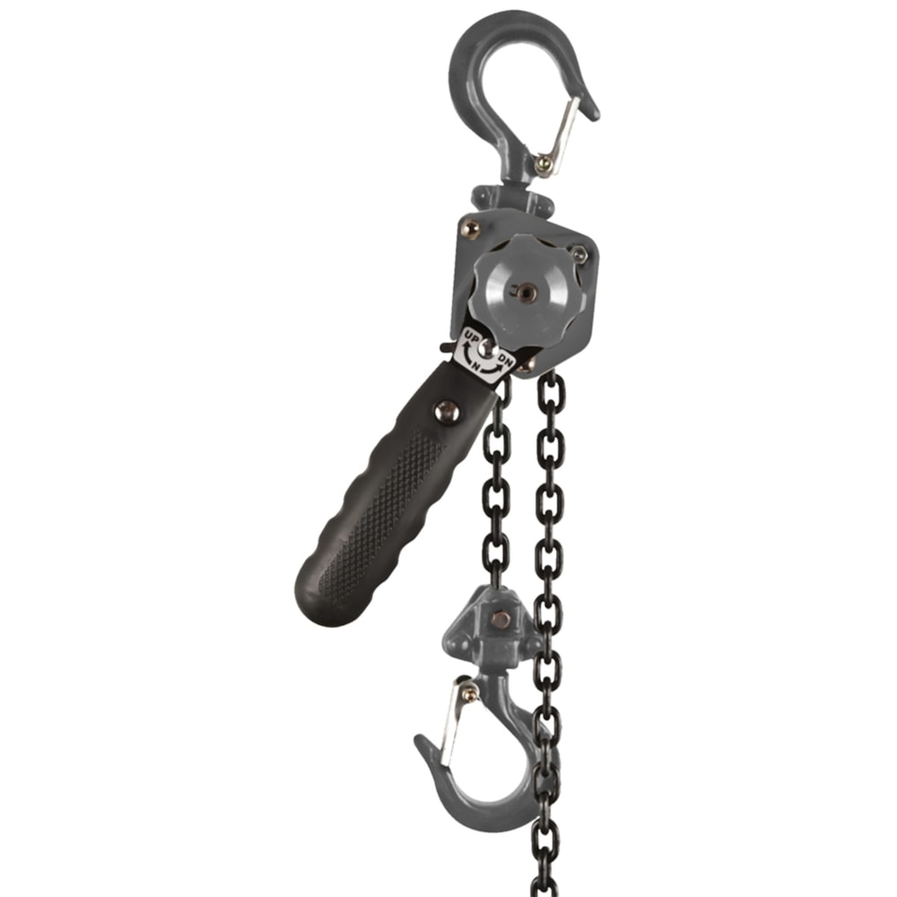 JLP-A Series Mini Puller, 60 lb Pulling, 1/4 ton Lifting, 10 ft L, 6 in L Handle, Steel
