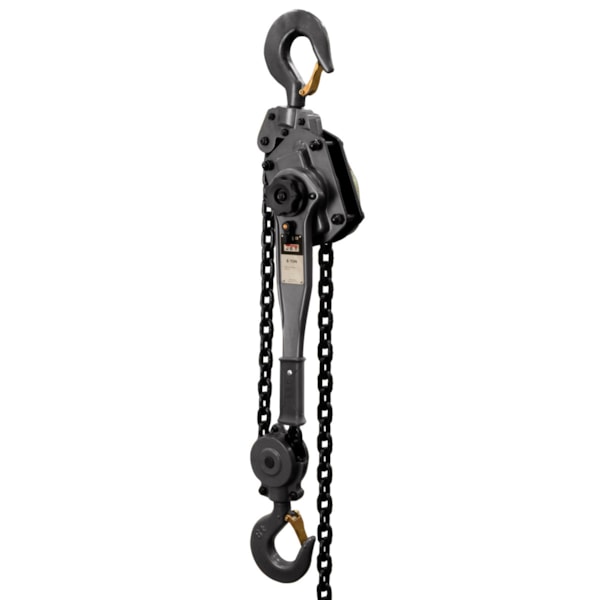 JLP-A Series Lever Hoist, 6 ton Load, 15 ft Lifting Height, 77 lb Rated, 10 x 30 mm Chain, 3 in Hook