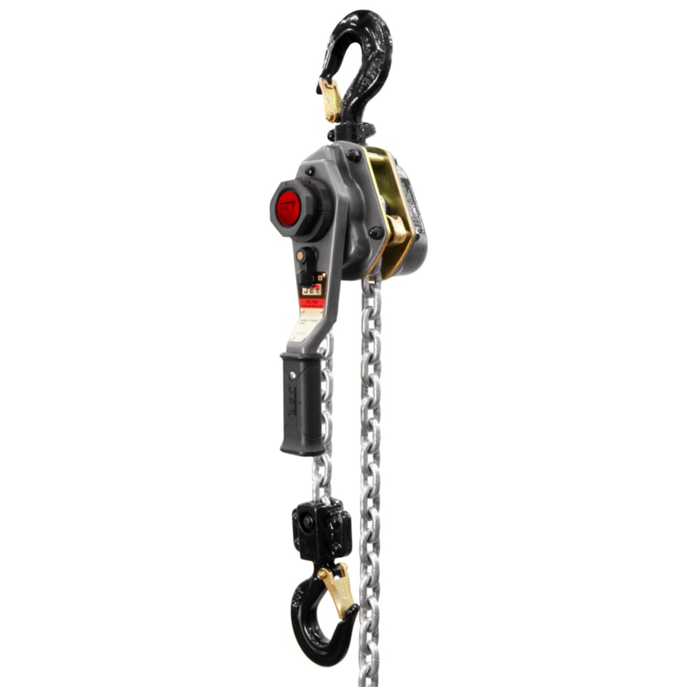 JLH Series Lever Hoist With Overload Protection, 2-1/2 ton Load, 15 ft Lifting Height, 82 lb Rated, 8.8 x 24.6 mm Chain