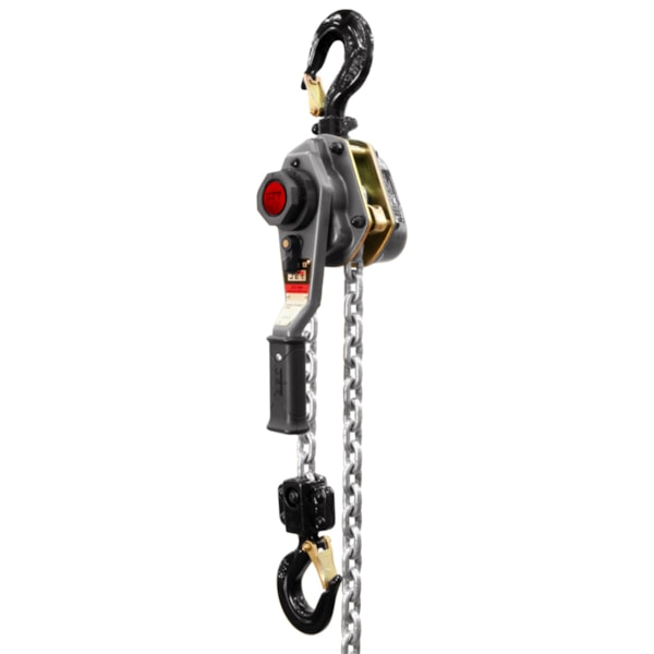 JLH Series Lever Hoist With Overload Protection, 2-1/2 ton Load, 15 ft Lifting Height, 82 lb Rated, 8.8 x 24.6 mm Chain