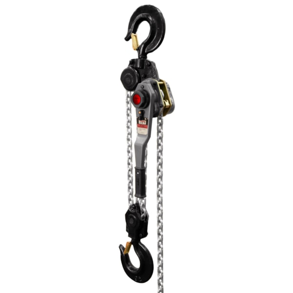 JLH Series Lever Hoist With Overload Protection, 9 ton Load, 10 ft Lifting Height, 88 lb Rated, 10 x 28 mm Chain, 2-1/8 in Hook