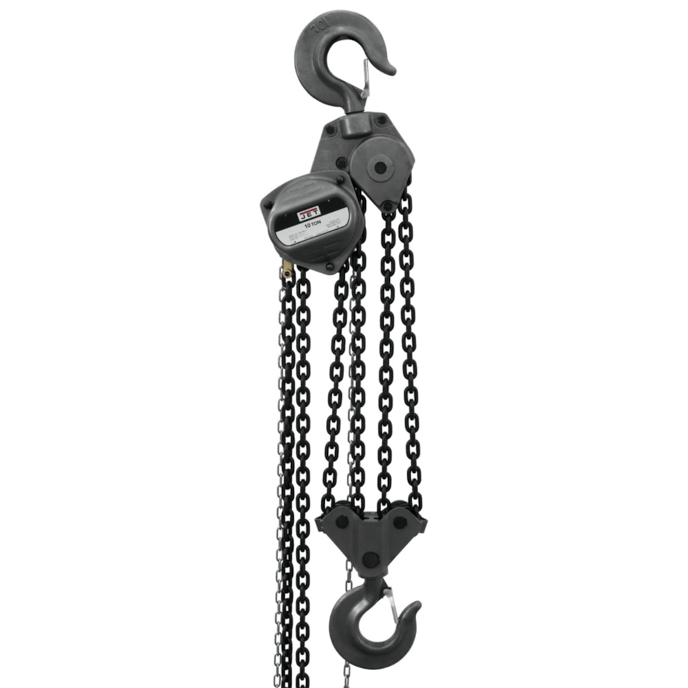 S90 Series Hand Chain Hoist, 10 ton Load, 20 ft Lifting Height, 96 lb