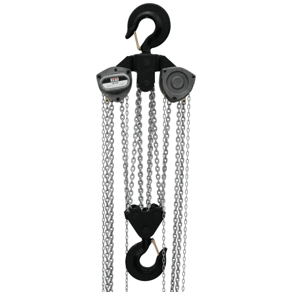 L-100 Series Hand Chain Hoist With Overload Protection, 20 ton Load, 30 ft Lifting Height, 80 x 2 lb