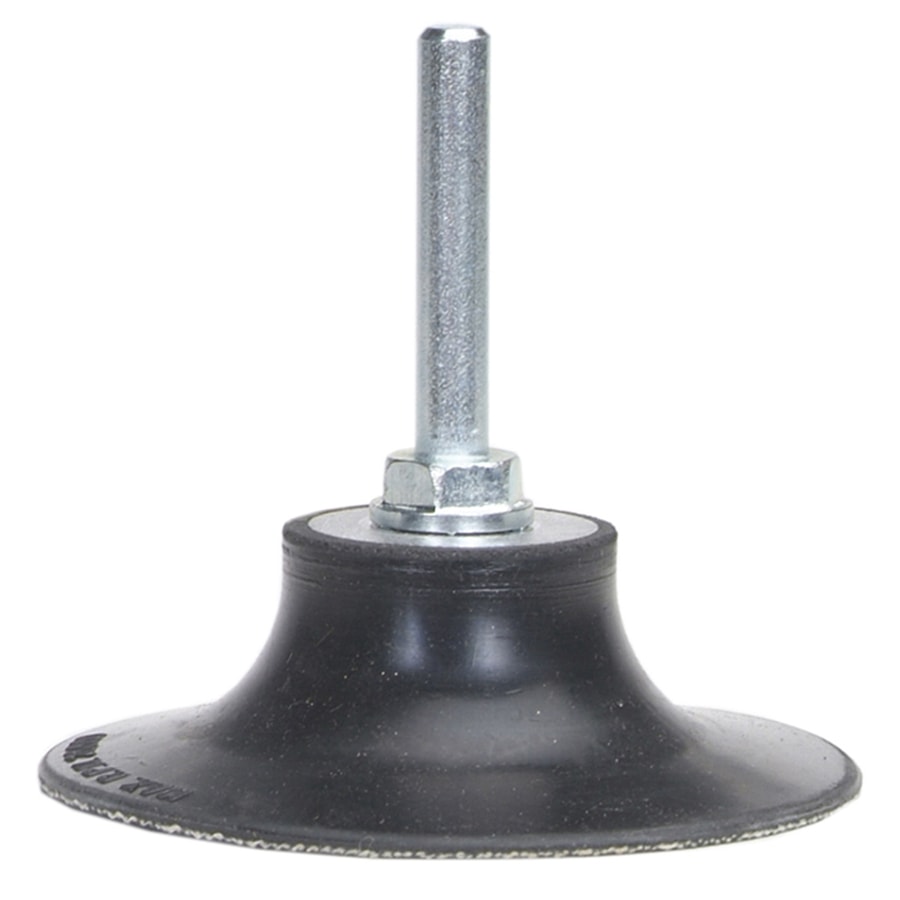 08834161625 Soft Density Back-Up Pad, No Holes, 2 in Dia, 1/4 in Arbor, Type TS Attachment, Rubber