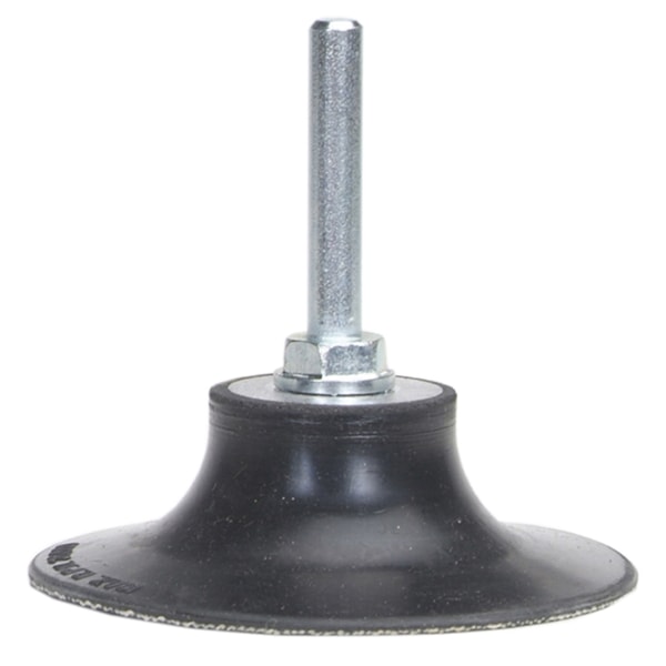 08834161625 Soft Density Back-Up Pad, No Holes, 2 in Dia, 1/4 in Arbor, Type TS Attachment, Rubber