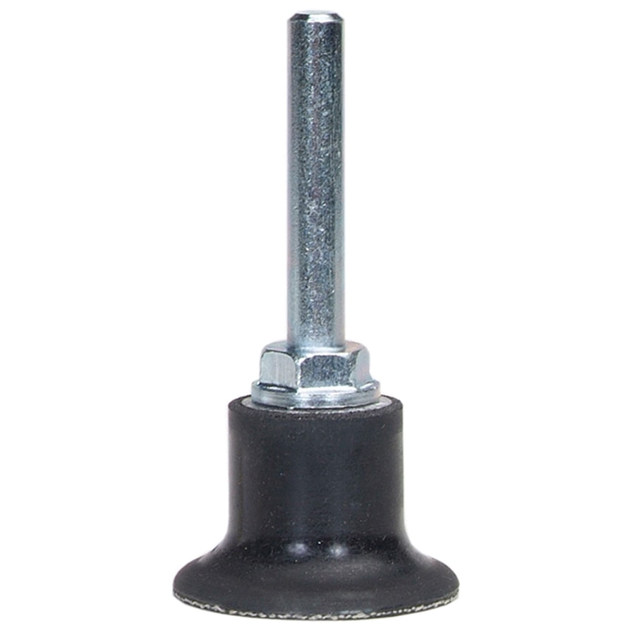 08834164643 Hard Density Back-Up Pad, No Holes, 2 in Dia, 1/4 in Arbor, Type TR Attachment, Rubber