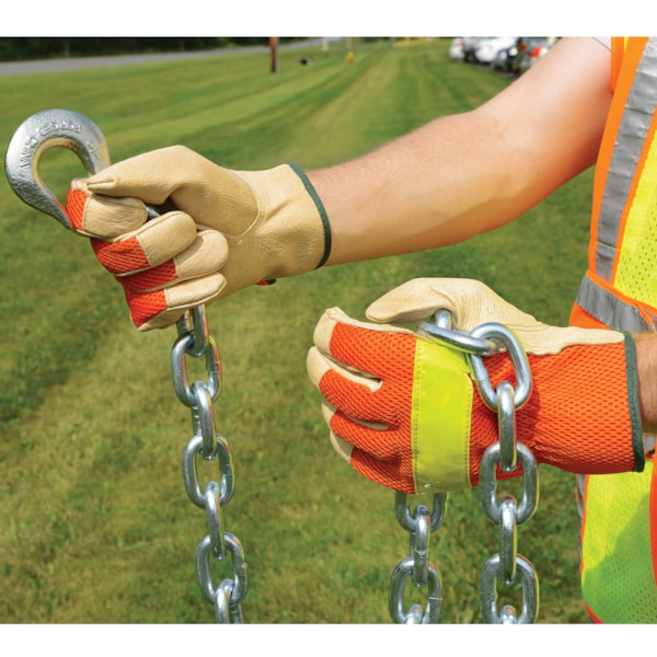 Hi-Vis Grain Pigskin Leather Driver’s Gloves