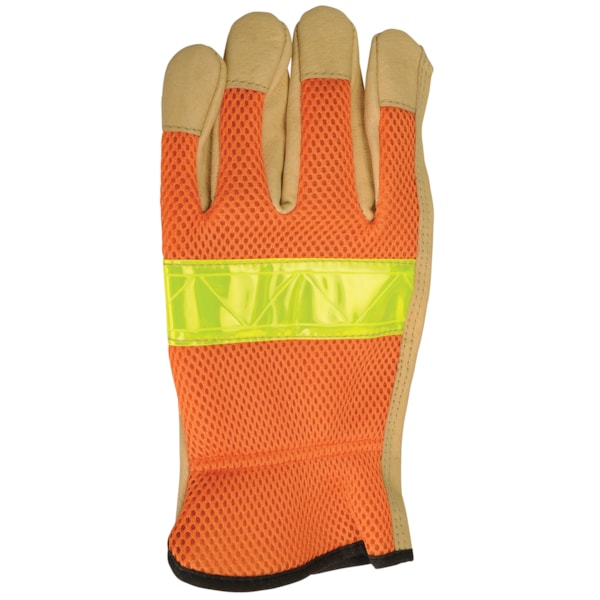 Hi-Vis Grain Pigskin Leather Driver’s Gloves