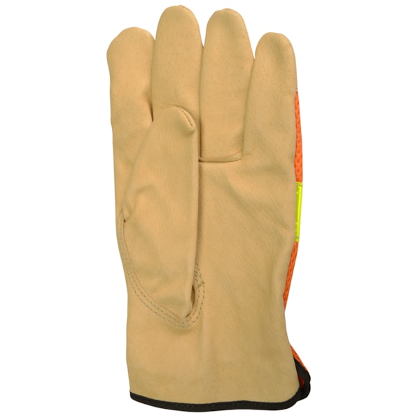 Hi-Vis Grain Pigskin Leather Driver’s Gloves