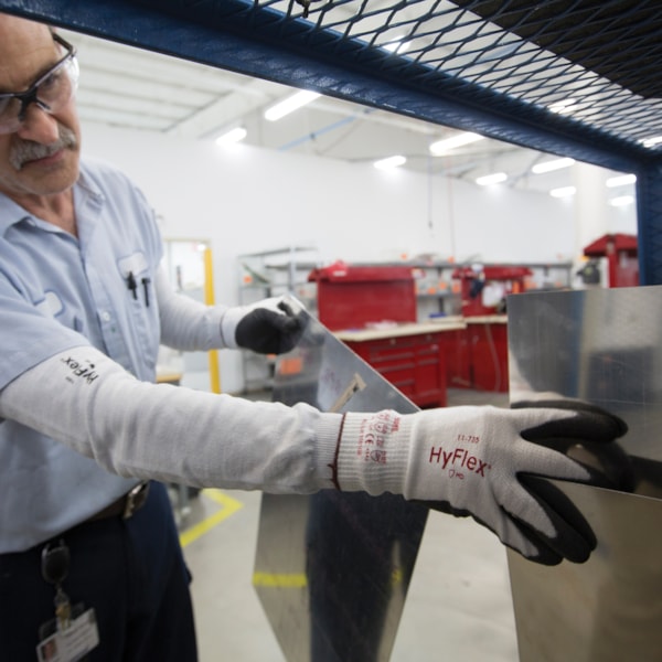 HyFlex® 11-735 Polyurethane Palm Coated Level 4 Cut Resistant Gloves 
