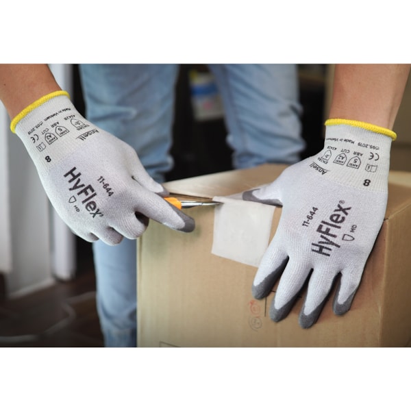 HyFlex® 11-644 Polyurethane Palm Coated Level A2 Cut Resistant Gloves 