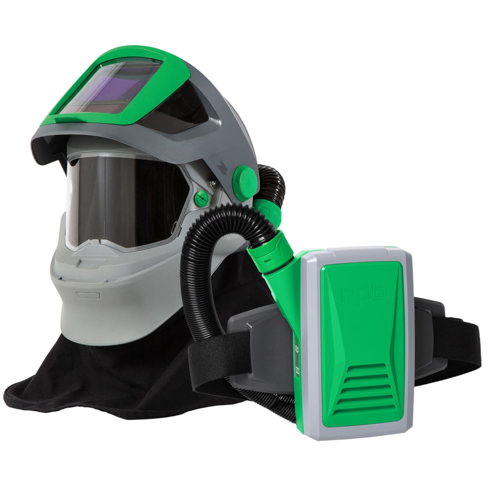 Z4 Respirator with Shoulder Cape, Breathing Tube, HX5 PAPR Assembly and Spark Arrestor