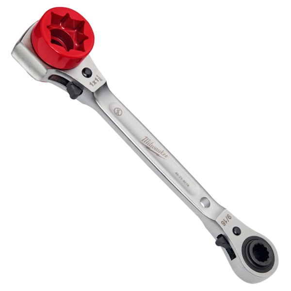 Lineman's 5-IN-1 Ratcheting Wrench