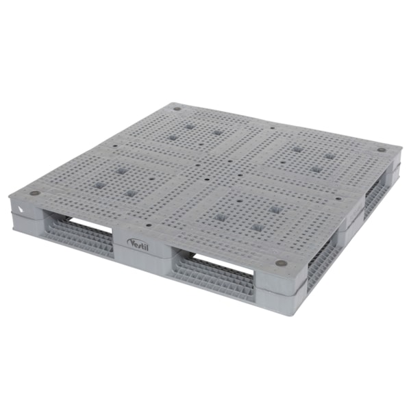 47 1/4" x 47 1/4" x 6" 6600 lb. Capacity Plastic Pallet
