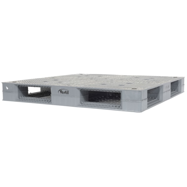 47 1/4" x 47 1/4" x 6" 6600 lb. Capacity Plastic Pallet