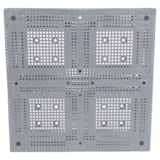 47 1/4" x 47 1/4" x 6" 6600 lb. Capacity Plastic Pallet thumbnail 4