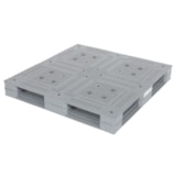 47 1/4" x 47 1/4" x 6" 8800 lb. Capacity Heavy-Duty Plastic Pallet thumbnail 2