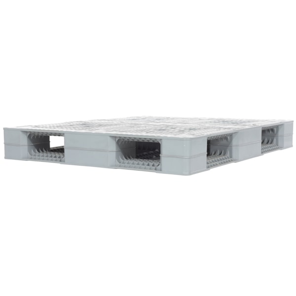 47 1/4" x 39 1/2" x 6" 8800 lb. Capacity Rackable Plastic Pallet