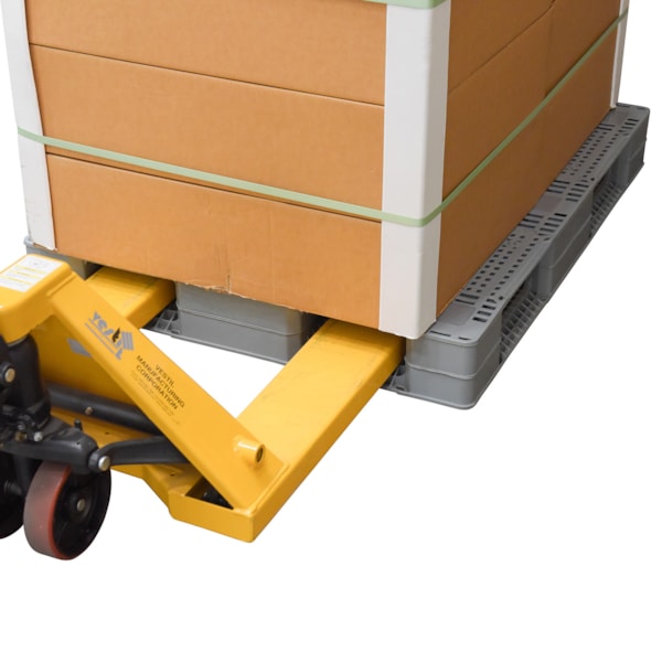 47 1/4" x 39 1/2" x 6" 8800 lb. Capacity Rackable Plastic Pallet