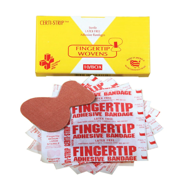 Certi-Strip Woven Medium Fingertip Bandages 25/Box