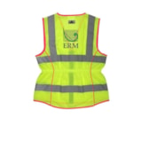 Women's Class 2 Zipper Front Hi-Vis Traffic Safety Vest thumbnail 3