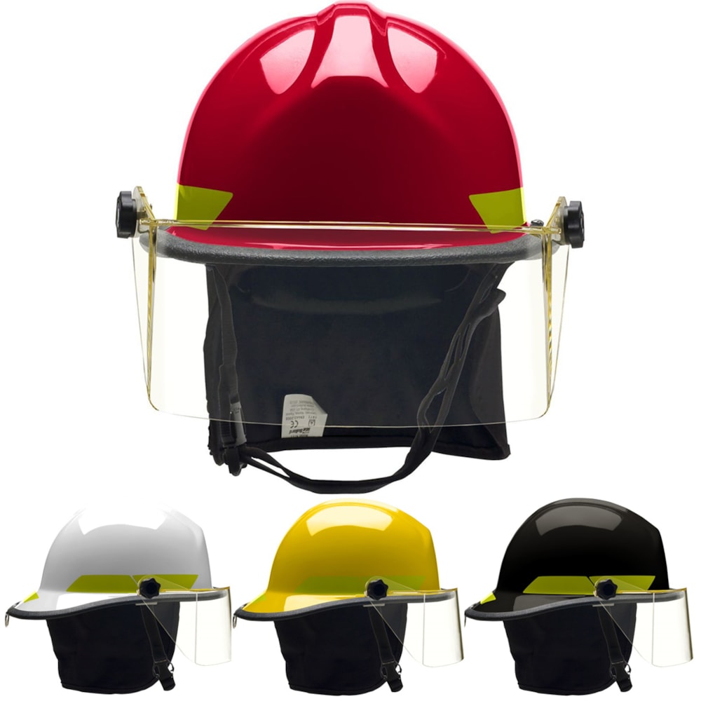 PX Series Modern Style Structural Fire Helmet with 4" Flip Down Faceshield