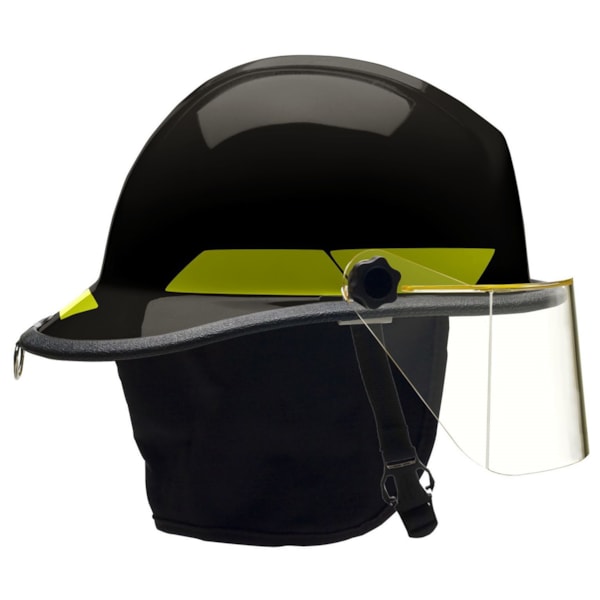 PX Series Modern Style Structural Fire Helmet with 4" Flip Down Faceshield