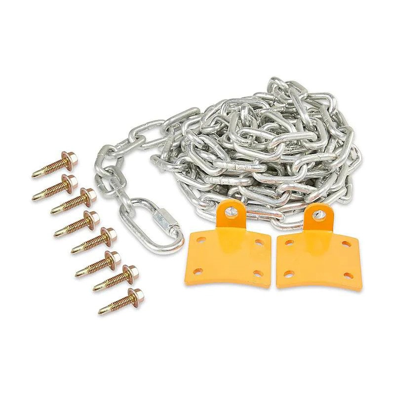 10' Safety Bollard Steel Chain 