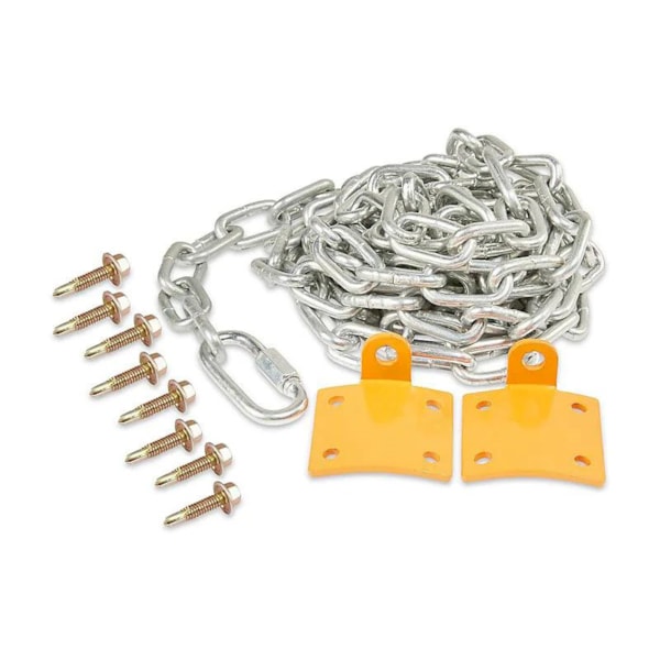 10' Safety Bollard Steel Chain 