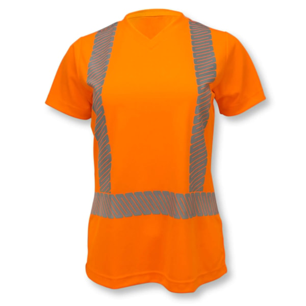 Class 2 High Visibility Women's Safety T-Shirt with Max-Dri™