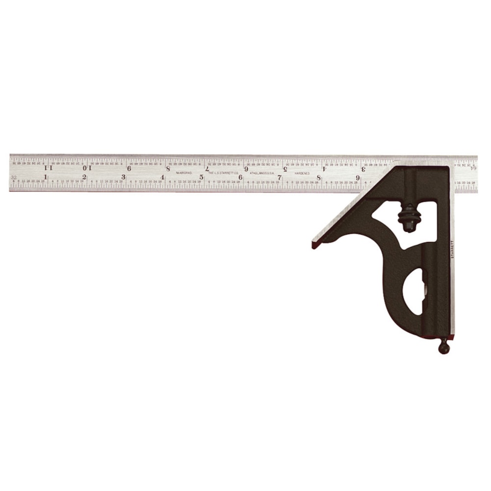 12" Combination Square with Square Head