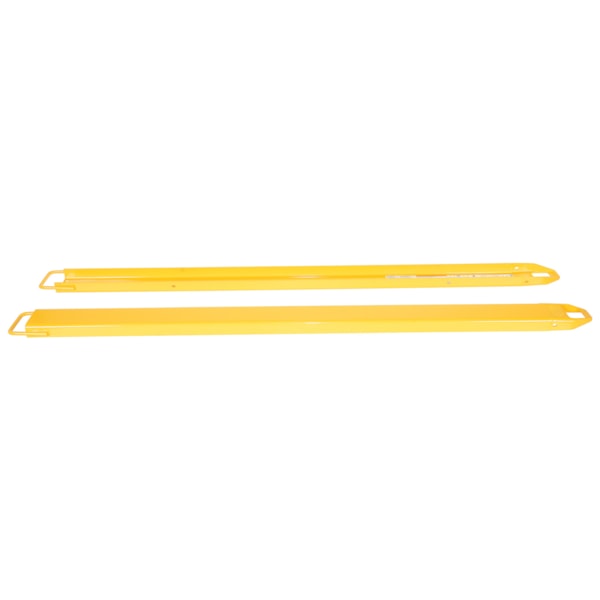 Steel Fork Extensions 5 In. x 96 In. 4,000 Lb. Capacity Yellow