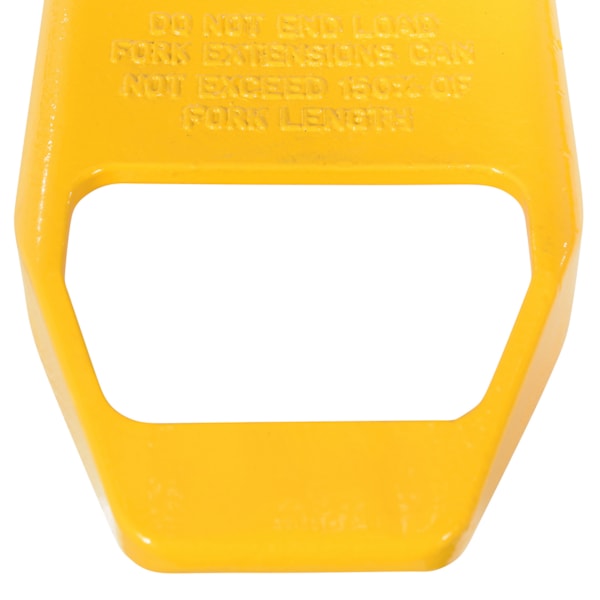 Steel Fork Extensions 5 In. x 96 In. 4,000 Lb. Capacity Yellow
