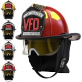 UST™-LW Super Lightweight Traditional Style Fire Helmet with ReTrak® Integrated Visor thumbnail 1