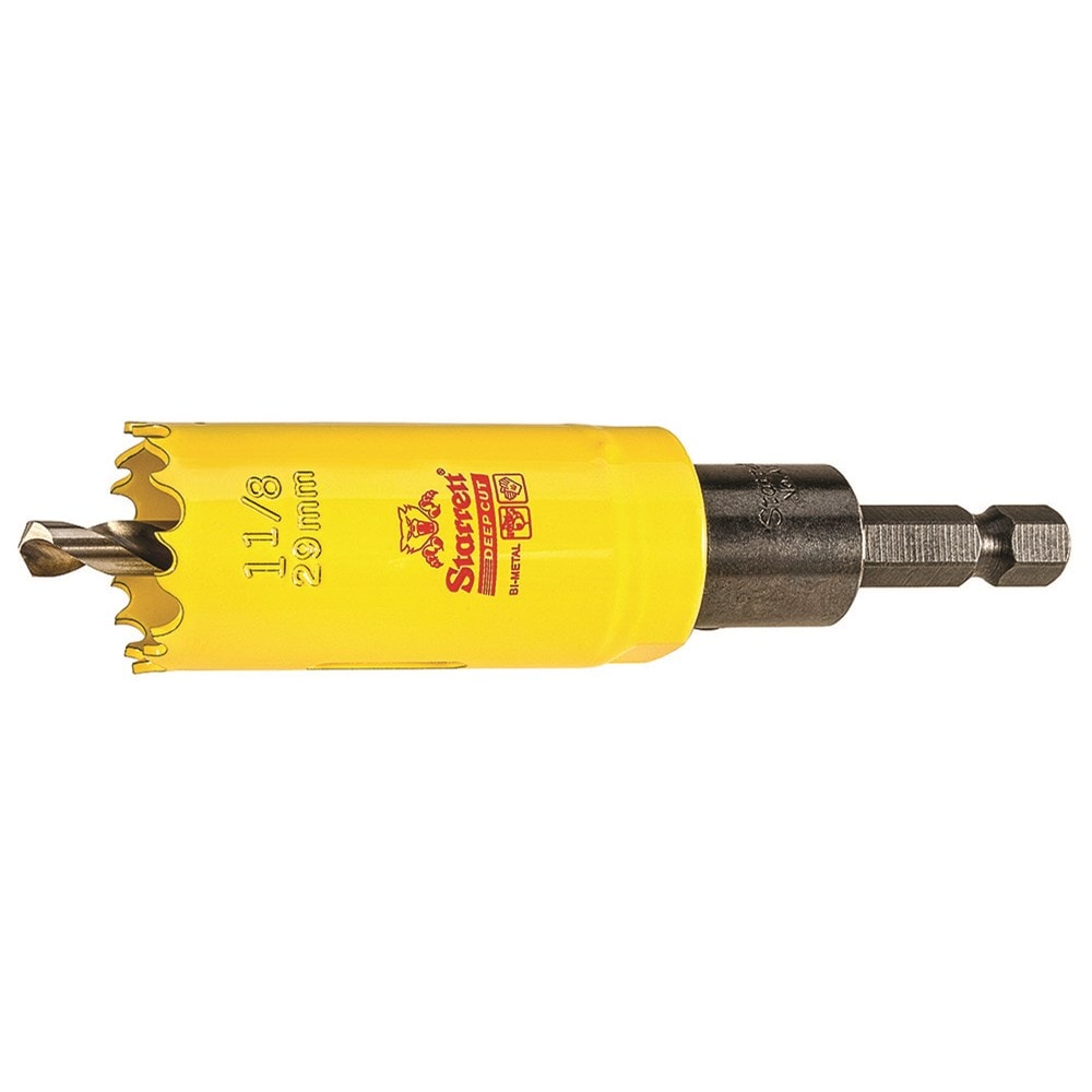 1-1/8'' (29mm) NVP Deep Cut Bi-Metal Hole Saw with Arbor