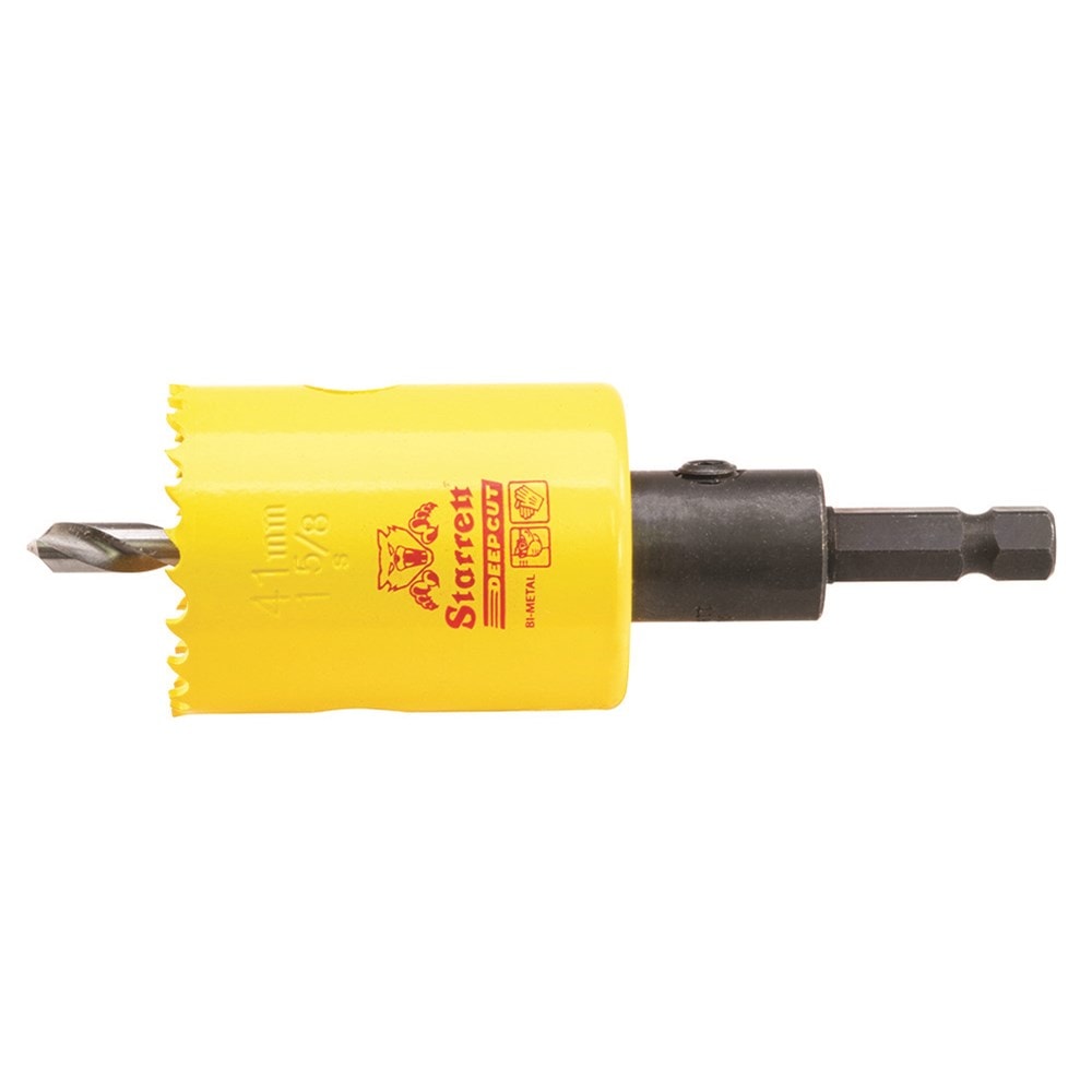 1-5/8'' (41mm) NVP Deep Cut Bi-Metal Hole Saw with Arbor
